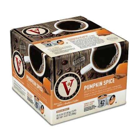 VICTOR ALLEN 2.0 Pumpkin Spice Coffee Single Serve Cup, PK42 FG014591